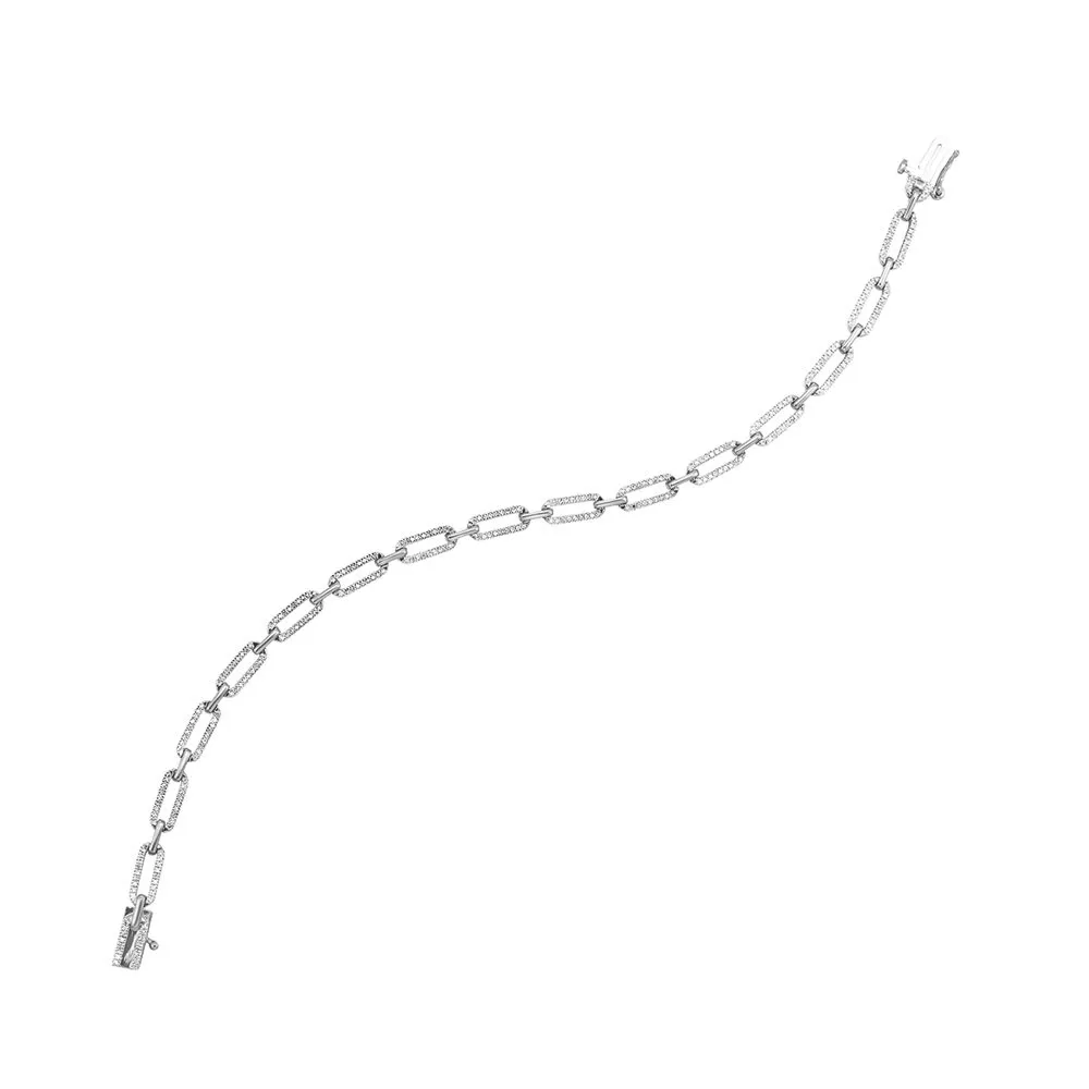 10Kt White Gold Diamond 1/2Ctw Bracelet