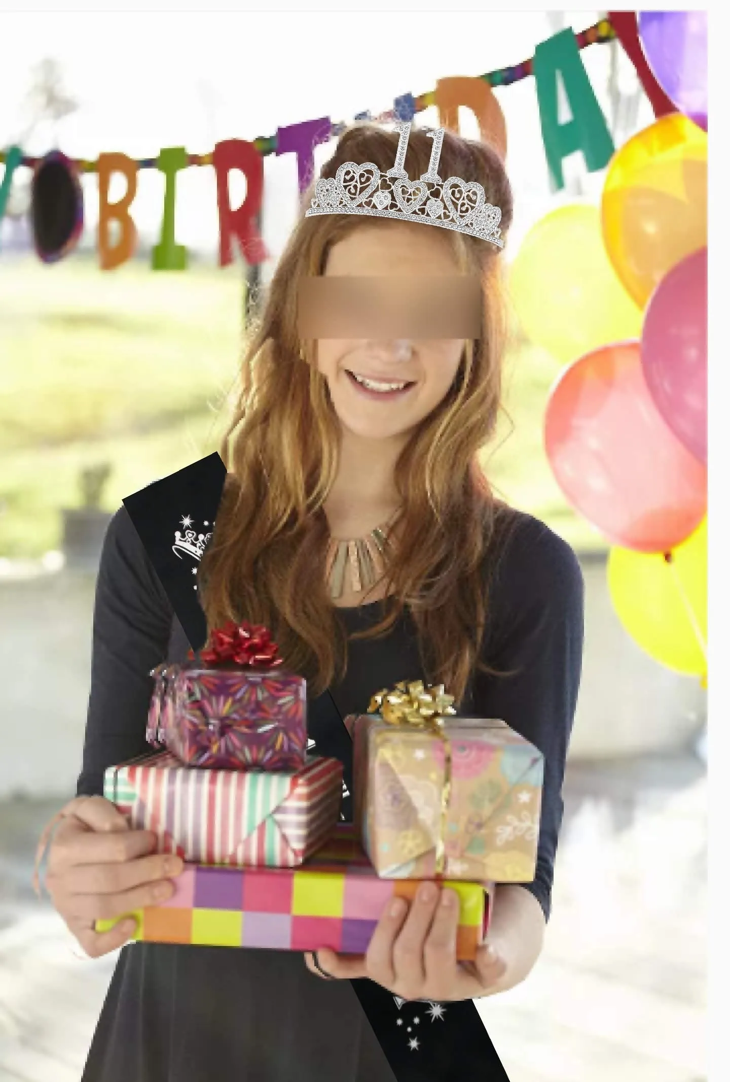 11th Birthday Sash,11th Birthday Tiara,11th Birthday Decorations for Her,11th Birthday