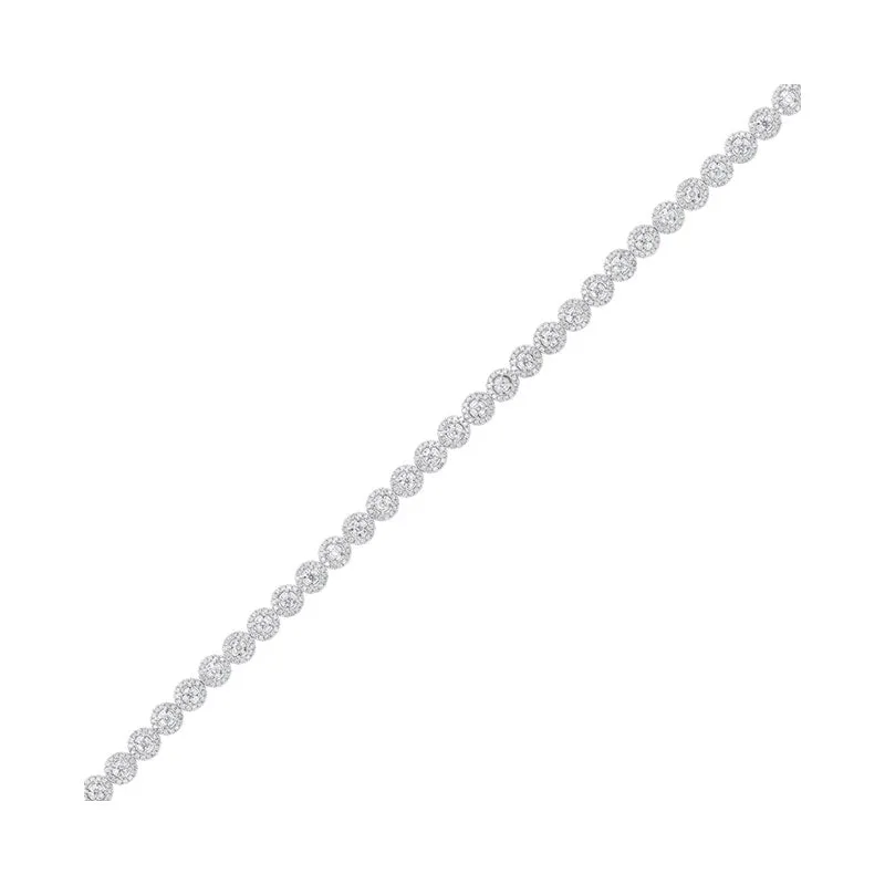 14KT White Gold & Diamond Classic Book Tru Reflection Bracelet  - 5 ctw