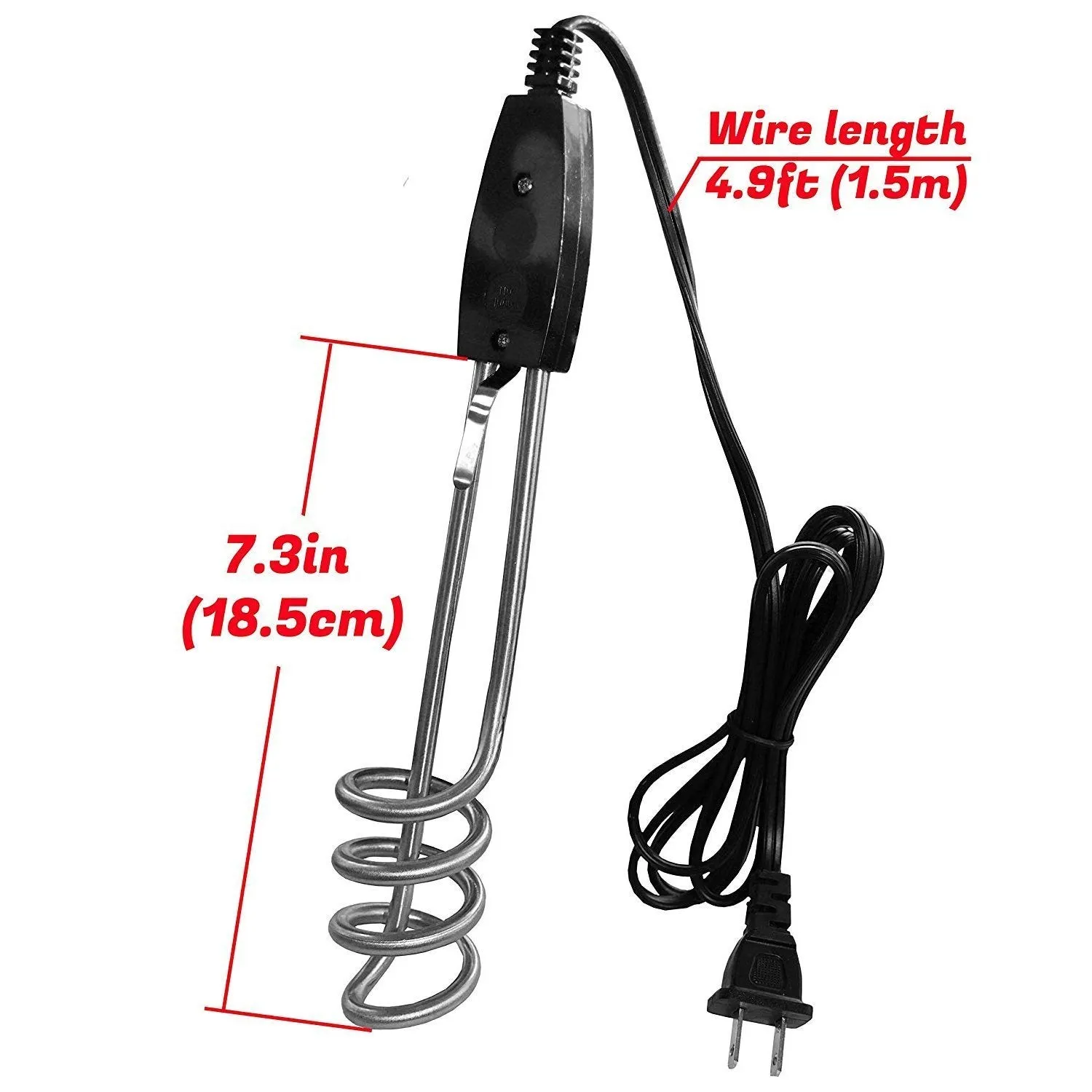 188 1000W-220V Water Heater Portable Electric Immersion Element Boiler