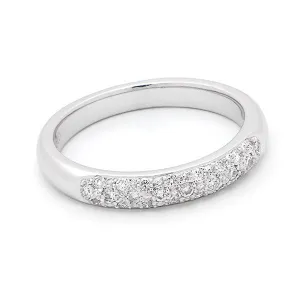 18ct Pave Diamond Wedding Ring