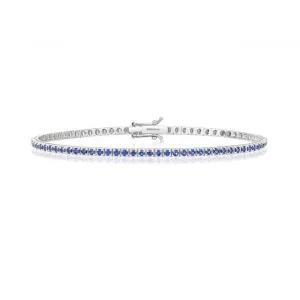 18ct White Gold Sapphire Bracelet BDQ200WS