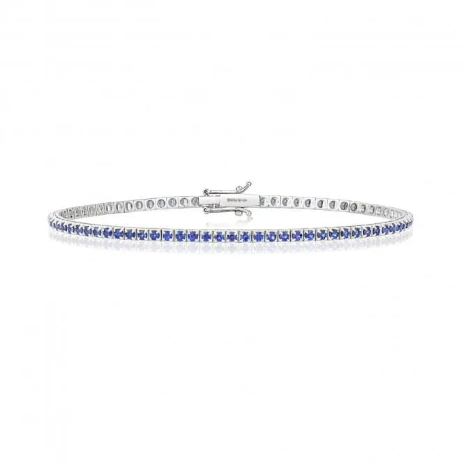 18ct White Gold Sapphire Bracelet BDQ200WS