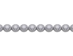 18k White Gold Delicate Diamond Bracelet