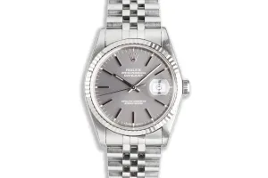 1994 Unpolished Rolex DateJust 16234 with Gray Dial