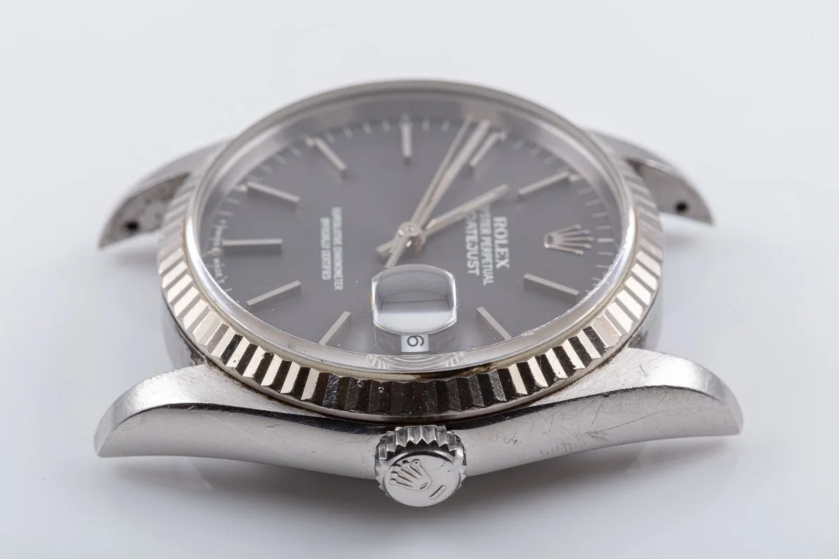 1994 Unpolished Rolex DateJust 16234 with Gray Dial