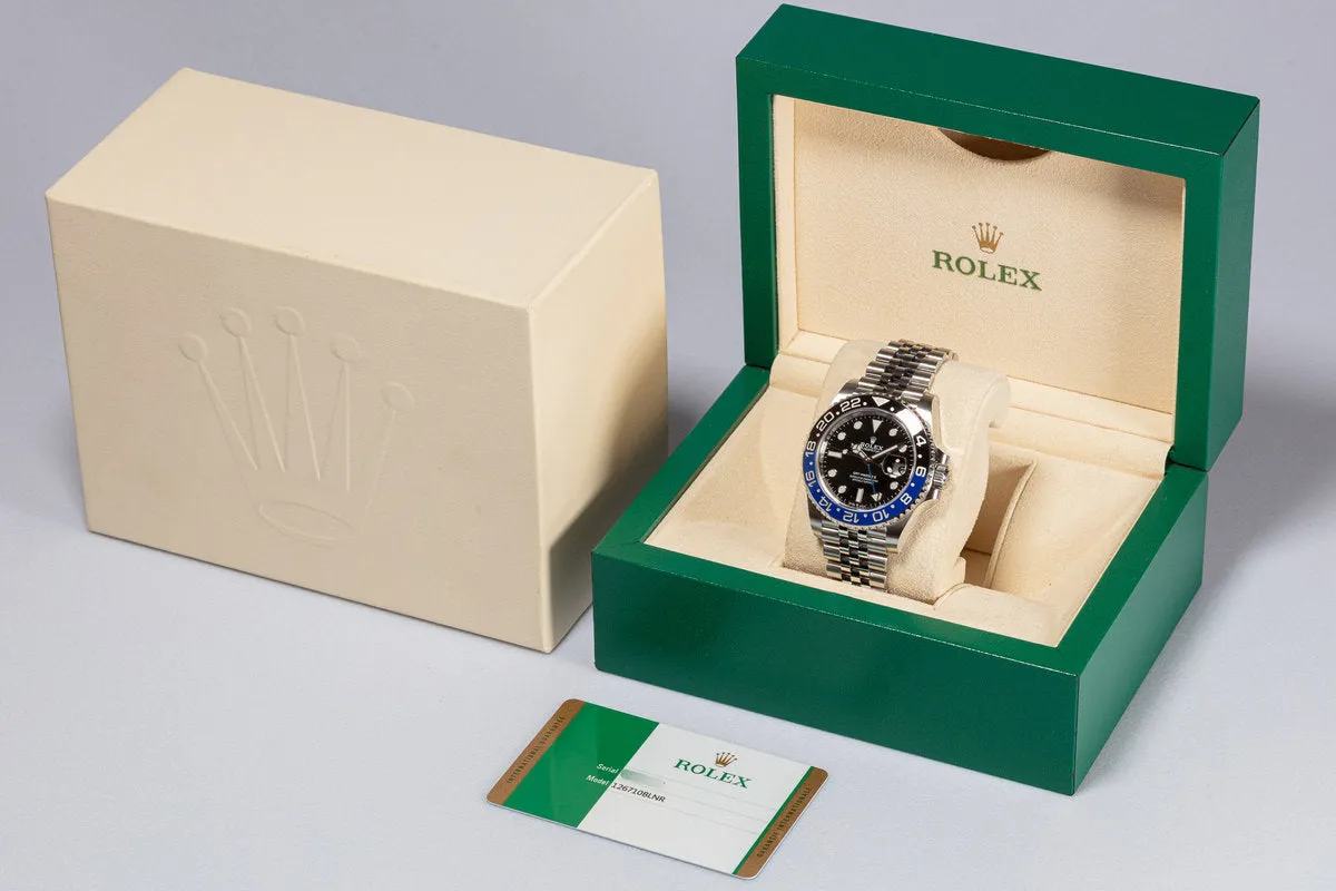 2020 Rolex GMT-Master II 126710BLNR "Batman" with Box and Card