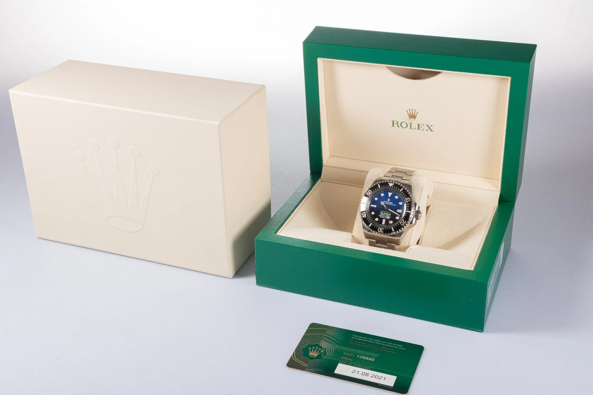 2021 Rolex James Cameron Deep-Sea Sea-Dweller 126660 43mm with Box & Card