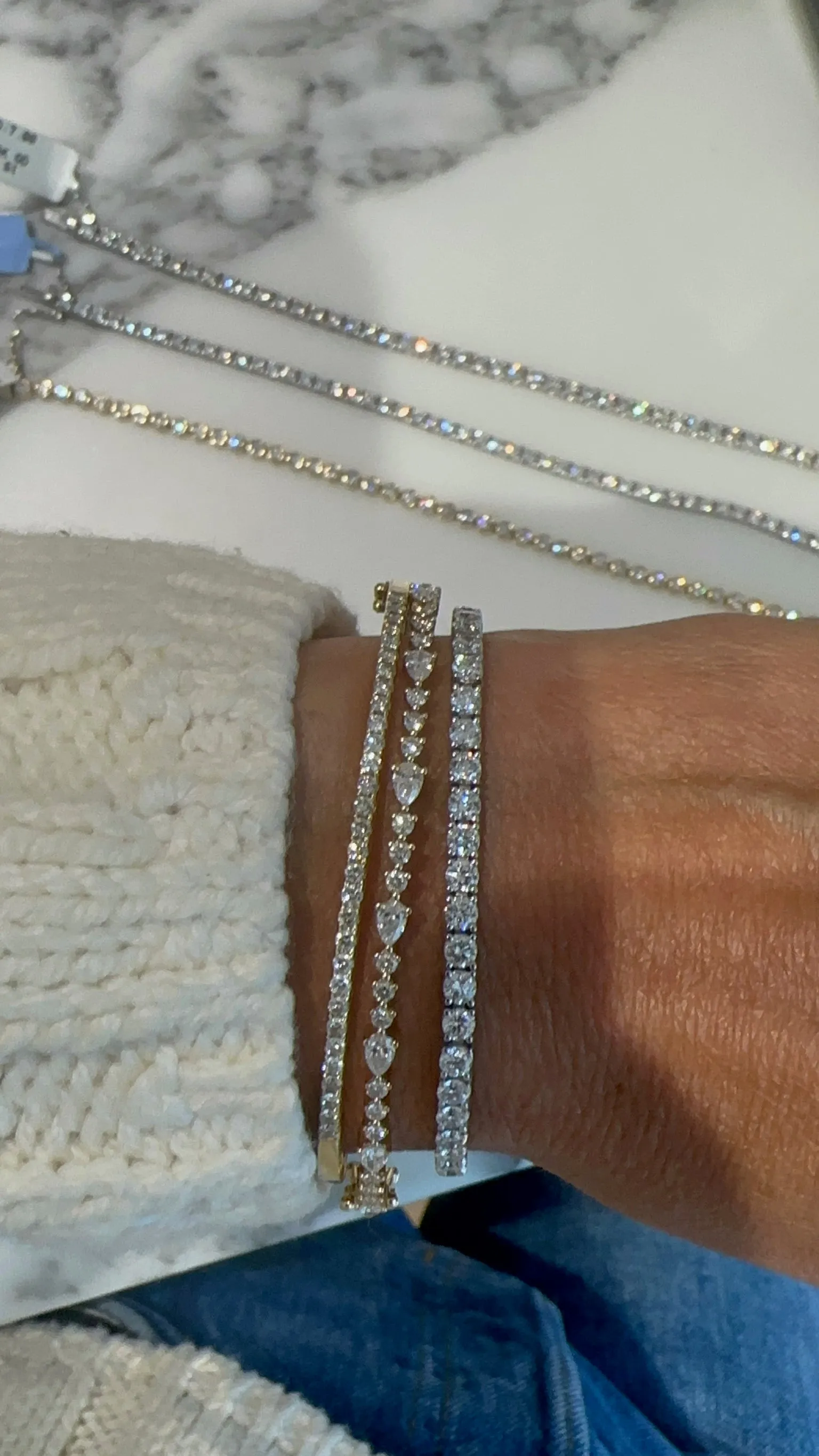 5.5cttw Diamond Tennis Bracelet