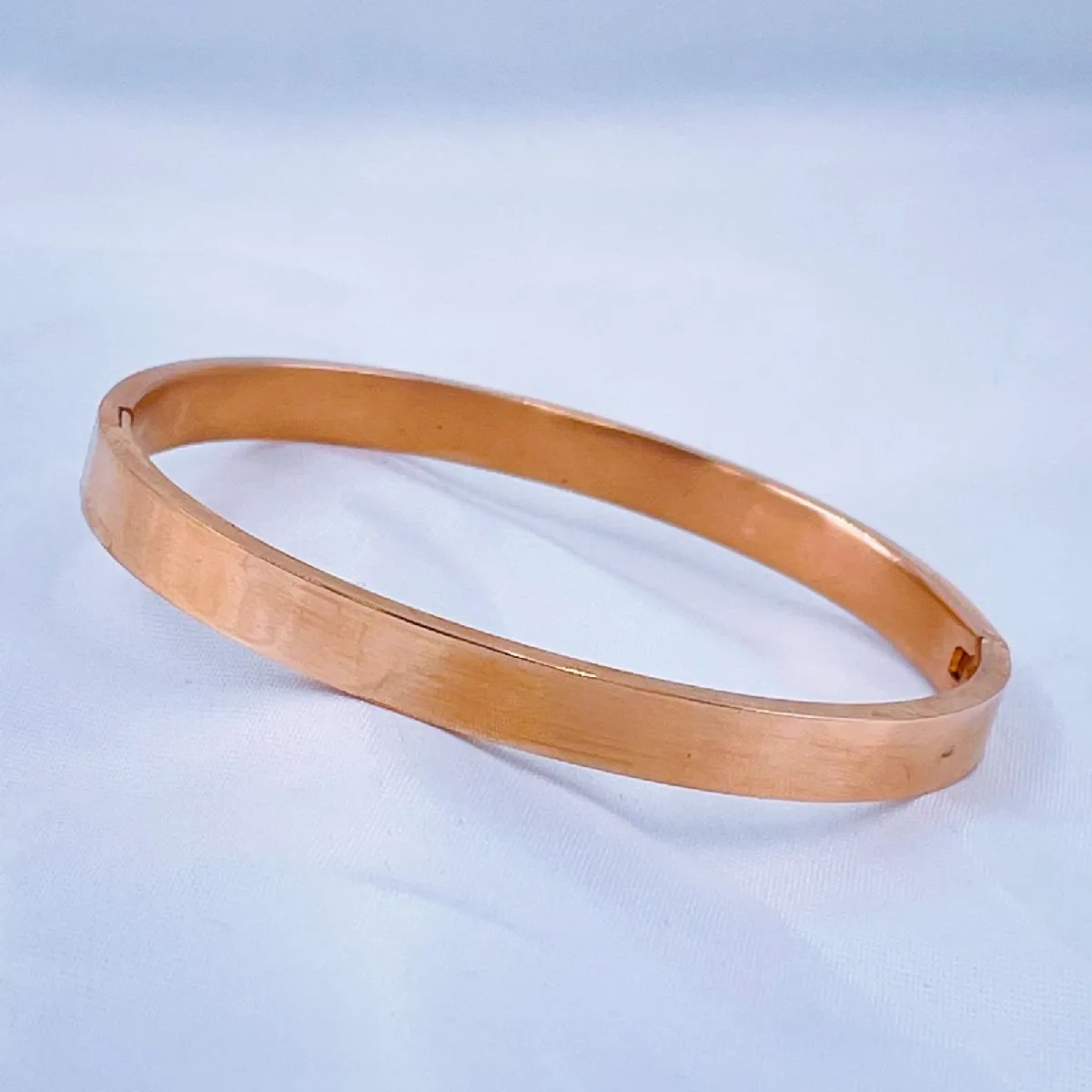 6Mm 316L Surgical Stainless Steel Rose Gold Bracelet Bangle Kada Men