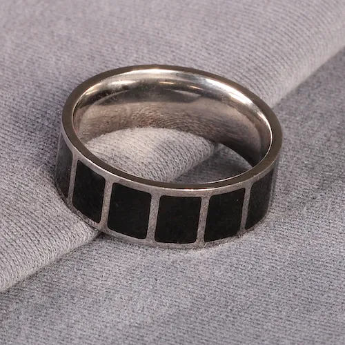 7mm Titanium Black Lacquer Band