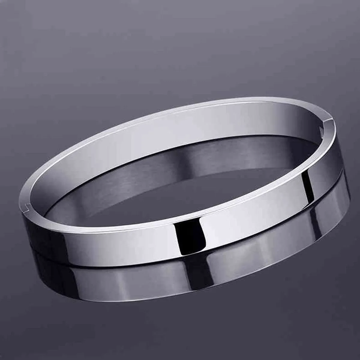 8mm Customized Personalised Laser Engraved Stainless Steel Gold Openable Bangle Cuff Kada For Men