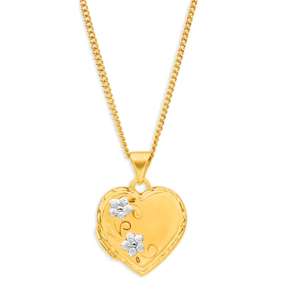 9ct 2 Toned 'Love You Always' Locket