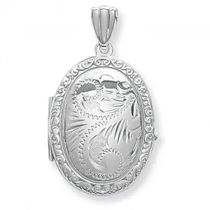 Acotis Silver Locket Oval G6586