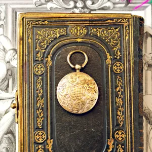 Antique Georgian Mourning Half Locket