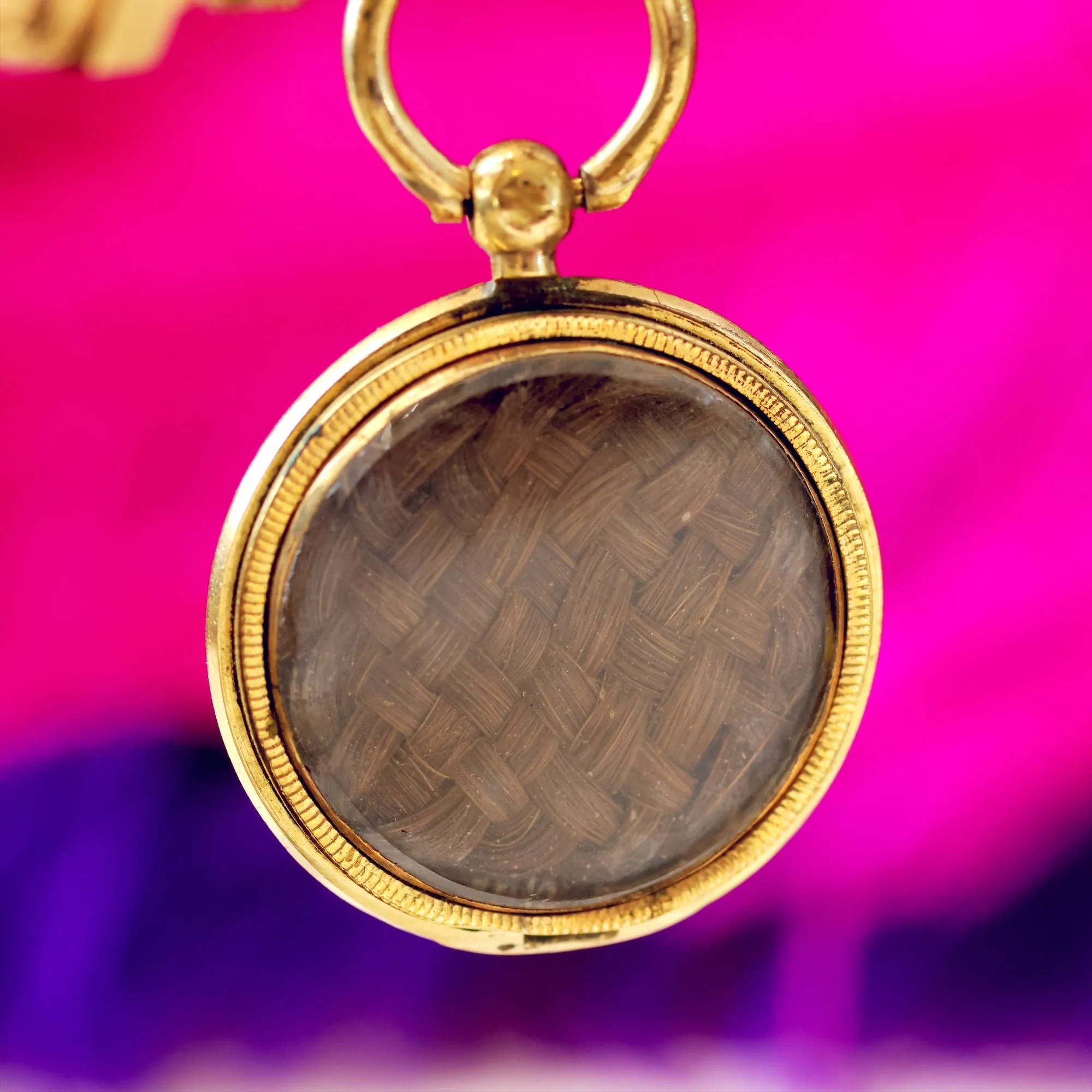 Antique Georgian Mourning Half Locket