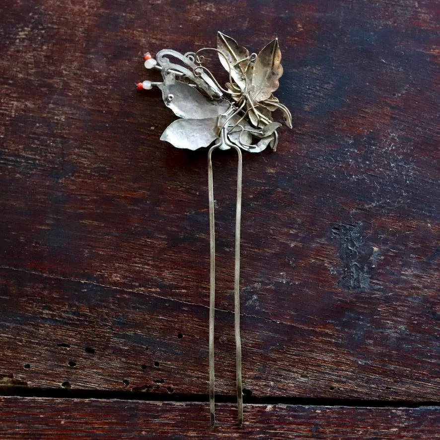 Antique Tian-Tsui (點翠) Hair Pin - Medium