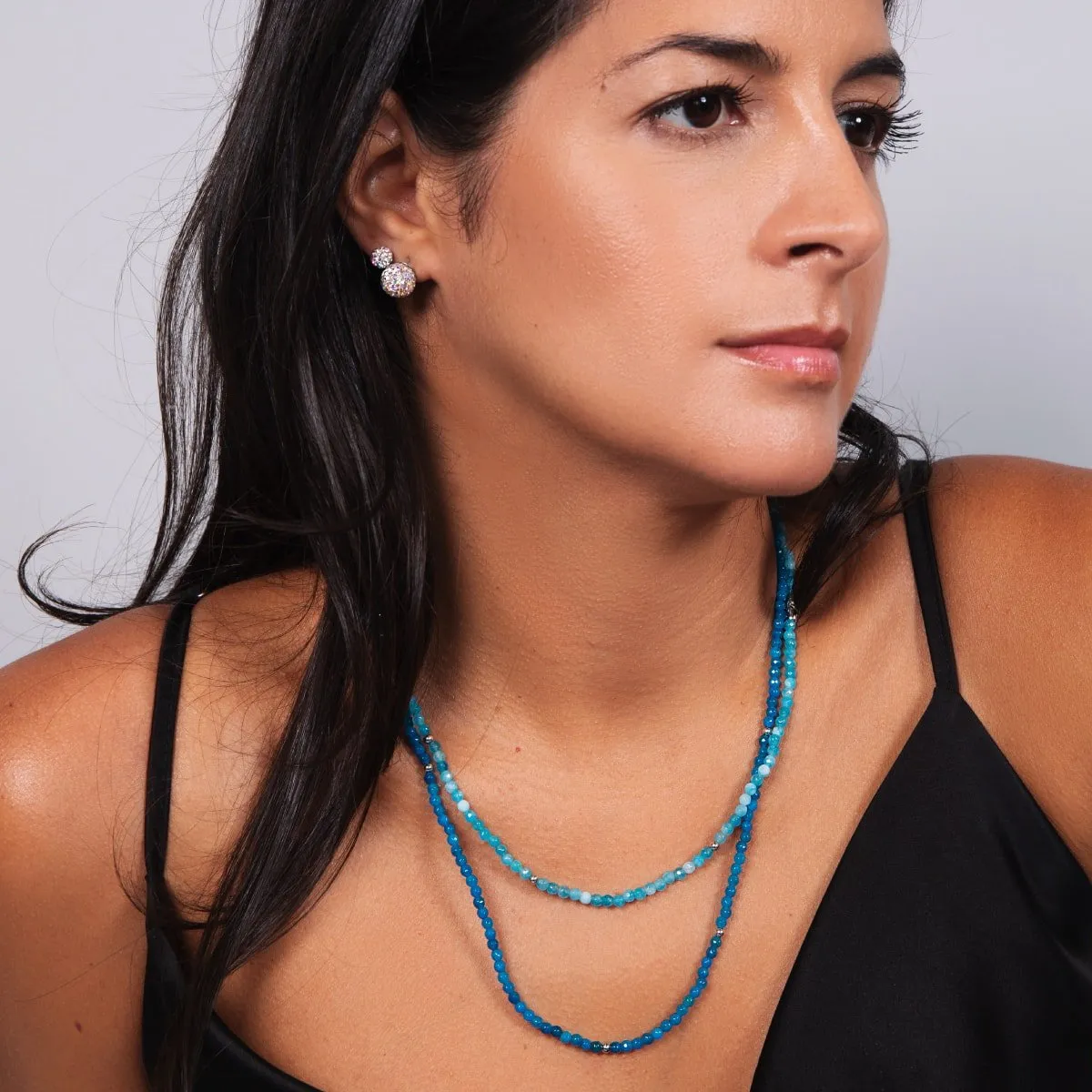 Aqua Jade | .925 Sterling Silver | Gemstone Wrap