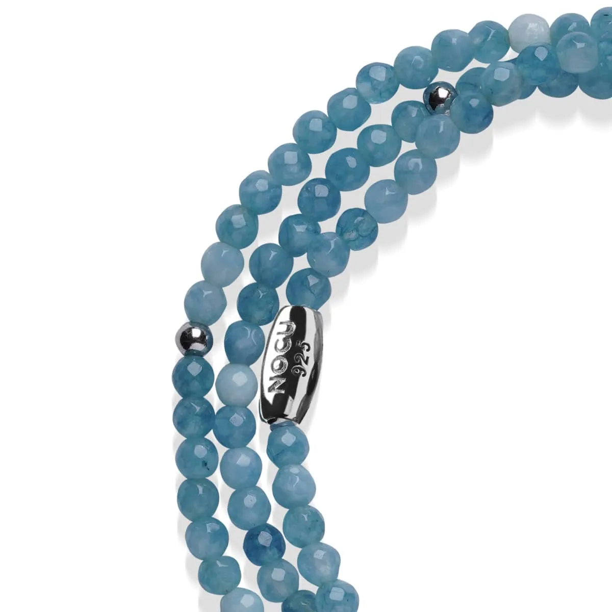 Aqua Jade | .925 Sterling Silver | Gemstone Wrap