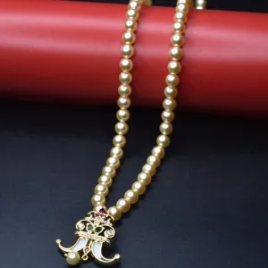 Asp Cz Puligoru Locket Necklace With Pearls For Kids