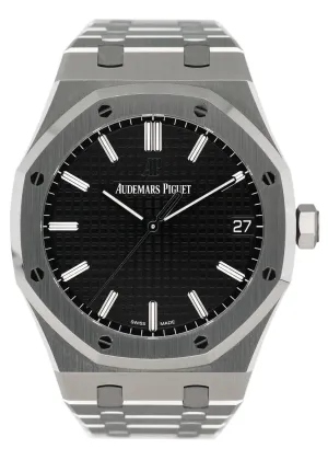 Audemars Piguet Royal Oak 15500ST Black Dial Mens Watch Box Papers