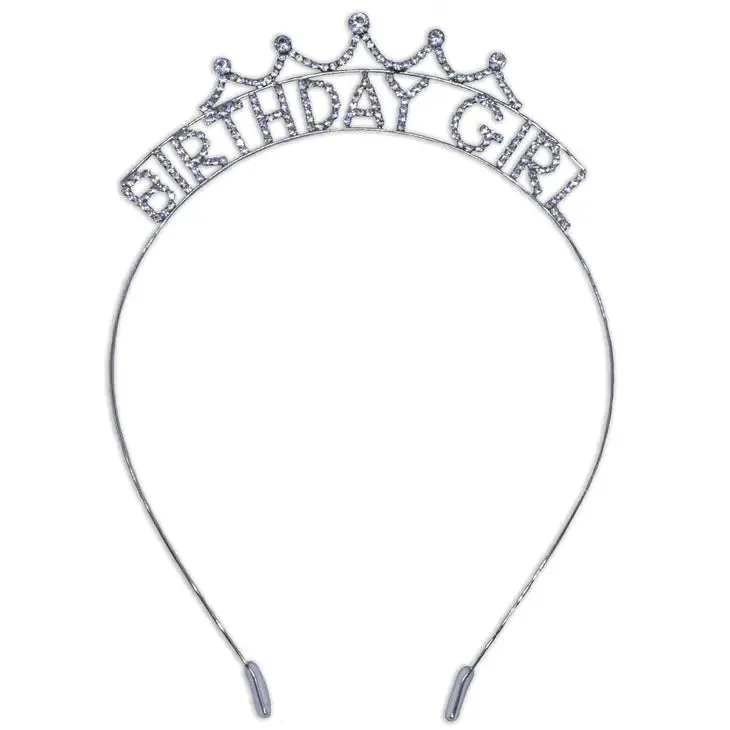 birthday girl rhinestone headband