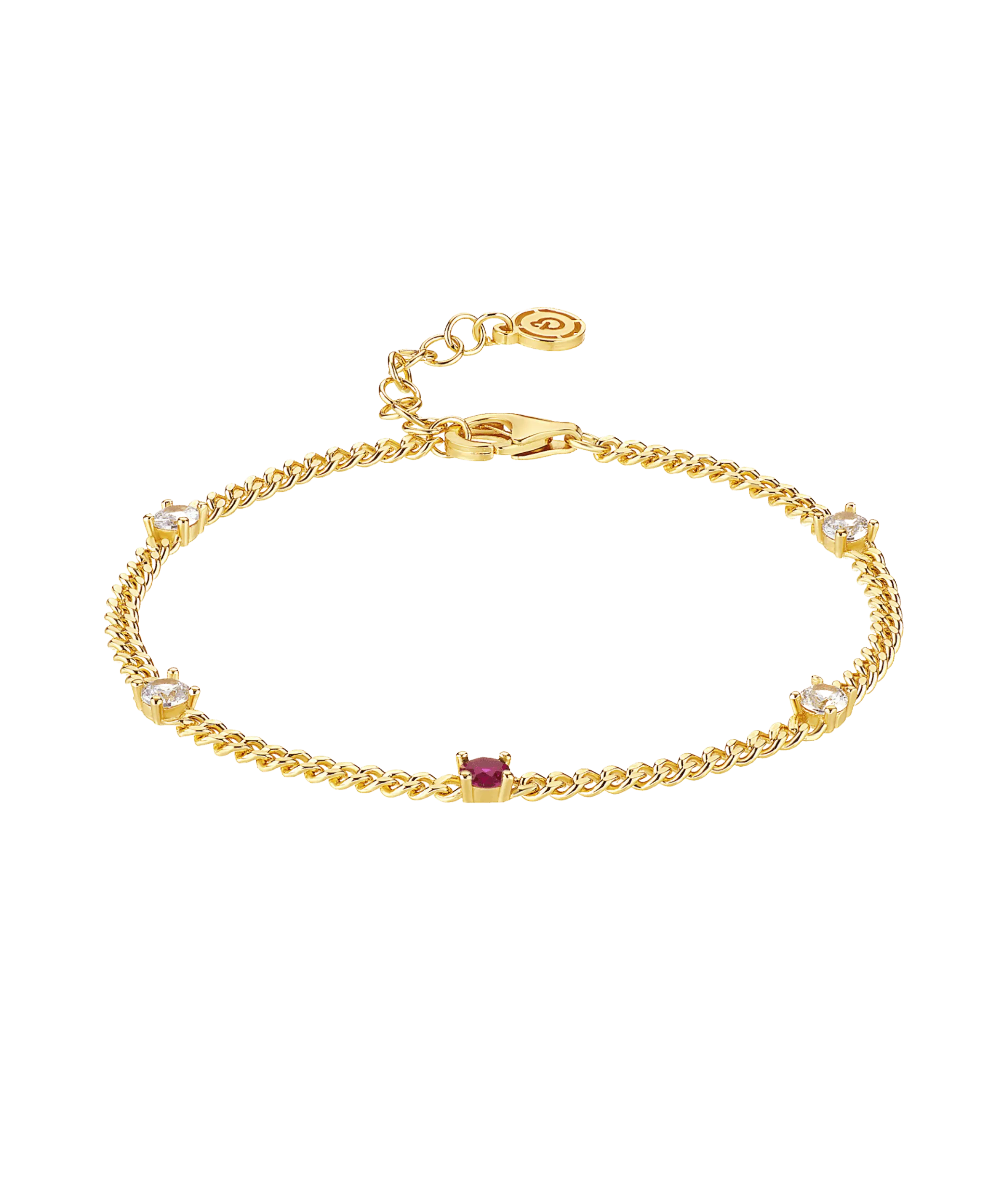 Birthstone Bracelet July 18ct Gold Plated