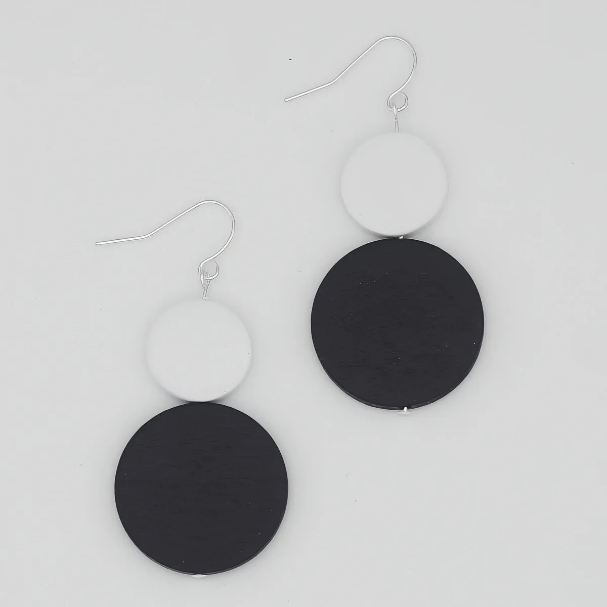 Black Double Bead Isla Earrings