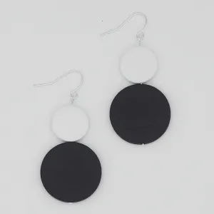 Black Double Bead Isla Earrings