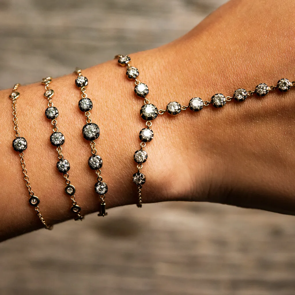 BLACK RHODIUM SOPHIA DIAMOND BRACELET