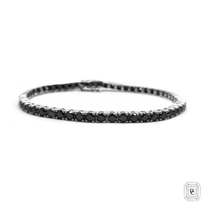 Black Tennis Bracelet