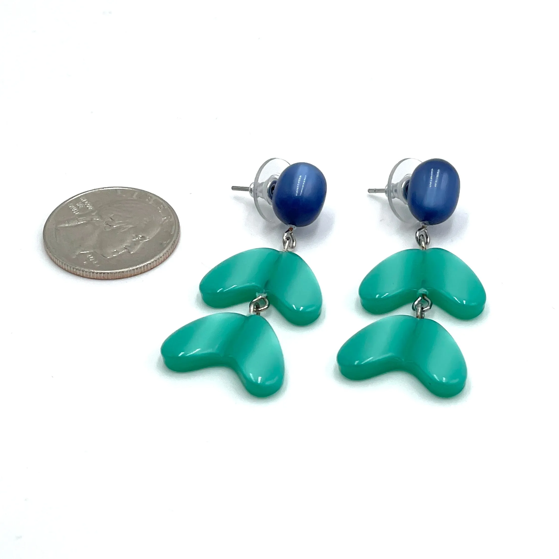 Blue & Green Ivy Drop Earrings *