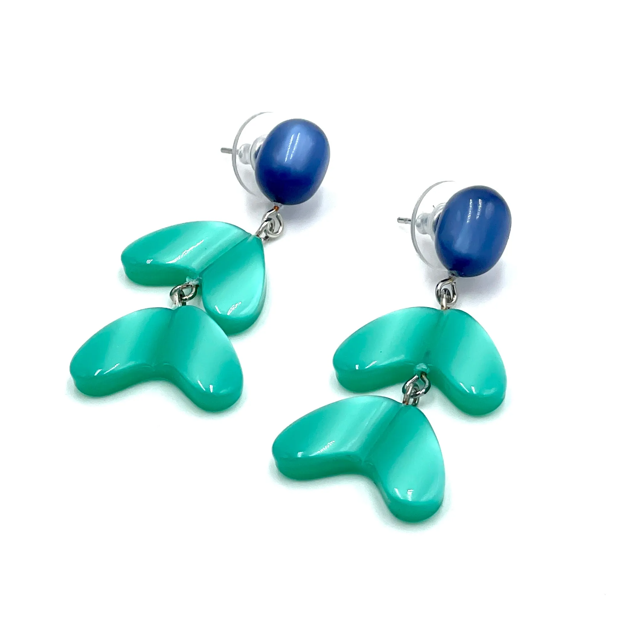 Blue & Green Ivy Drop Earrings *