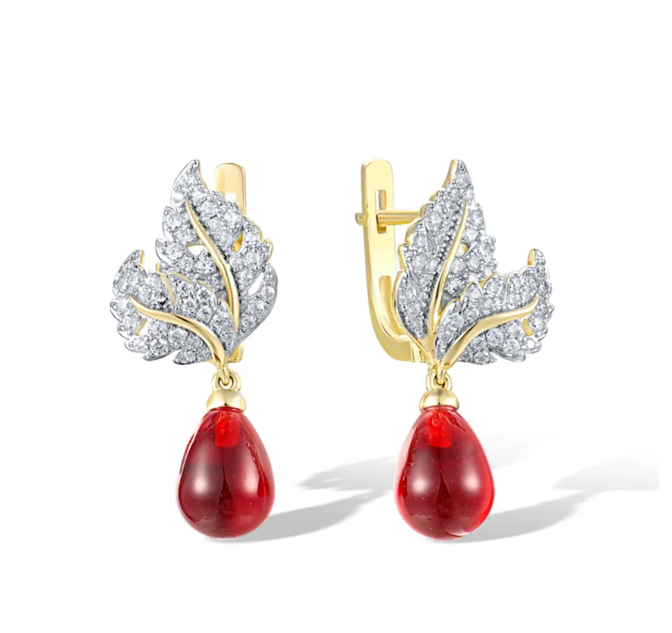 Bluma Red Earrings