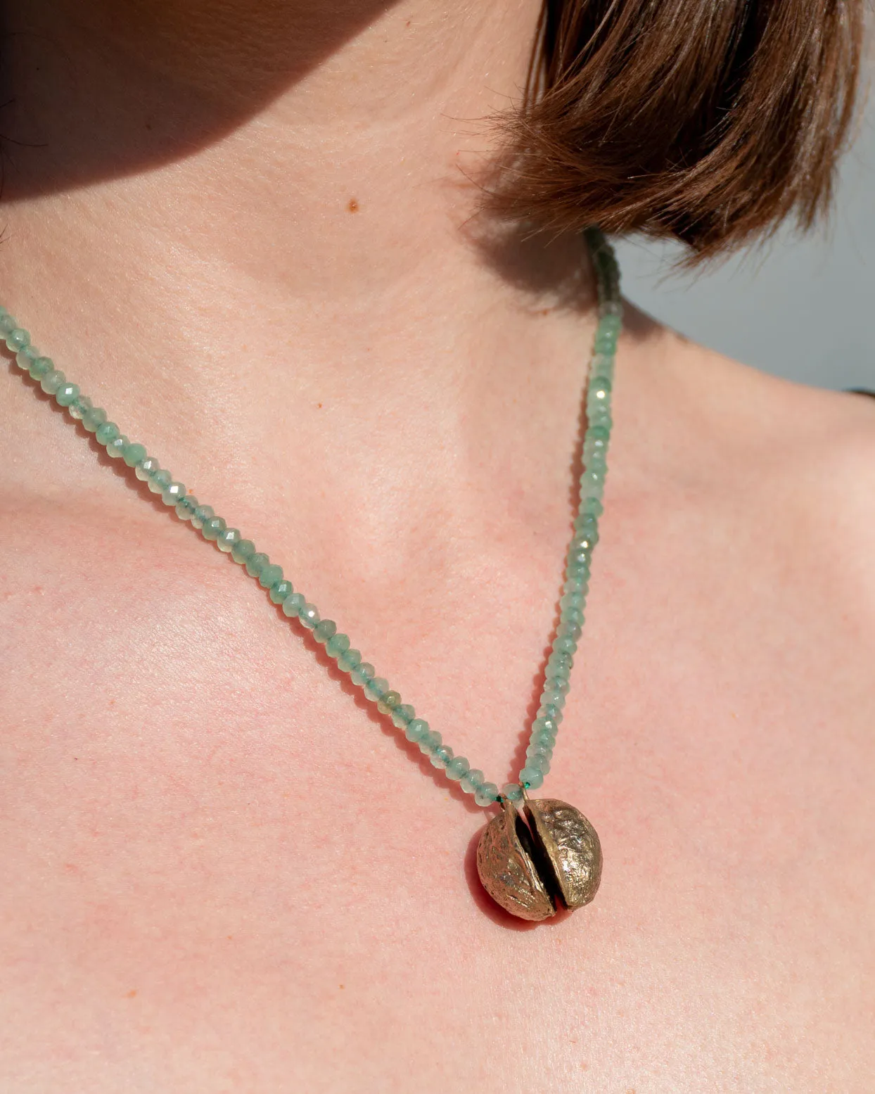 Bronze Walnut necklace