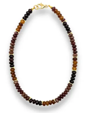 Brown Multi Jade Necklace