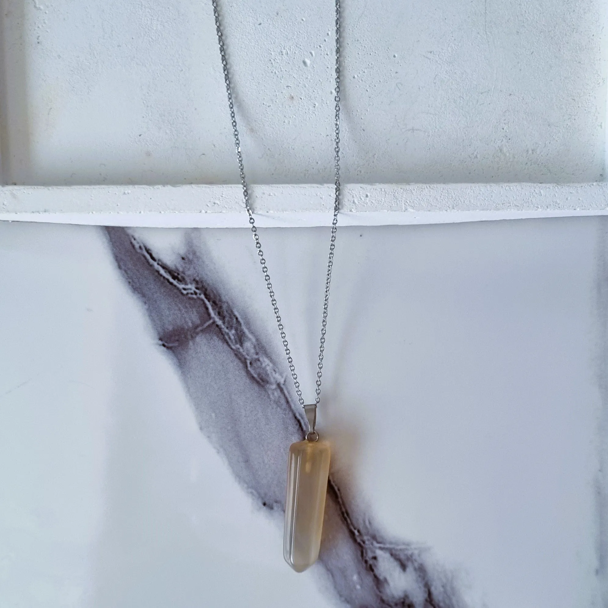 Bullet jade necklace