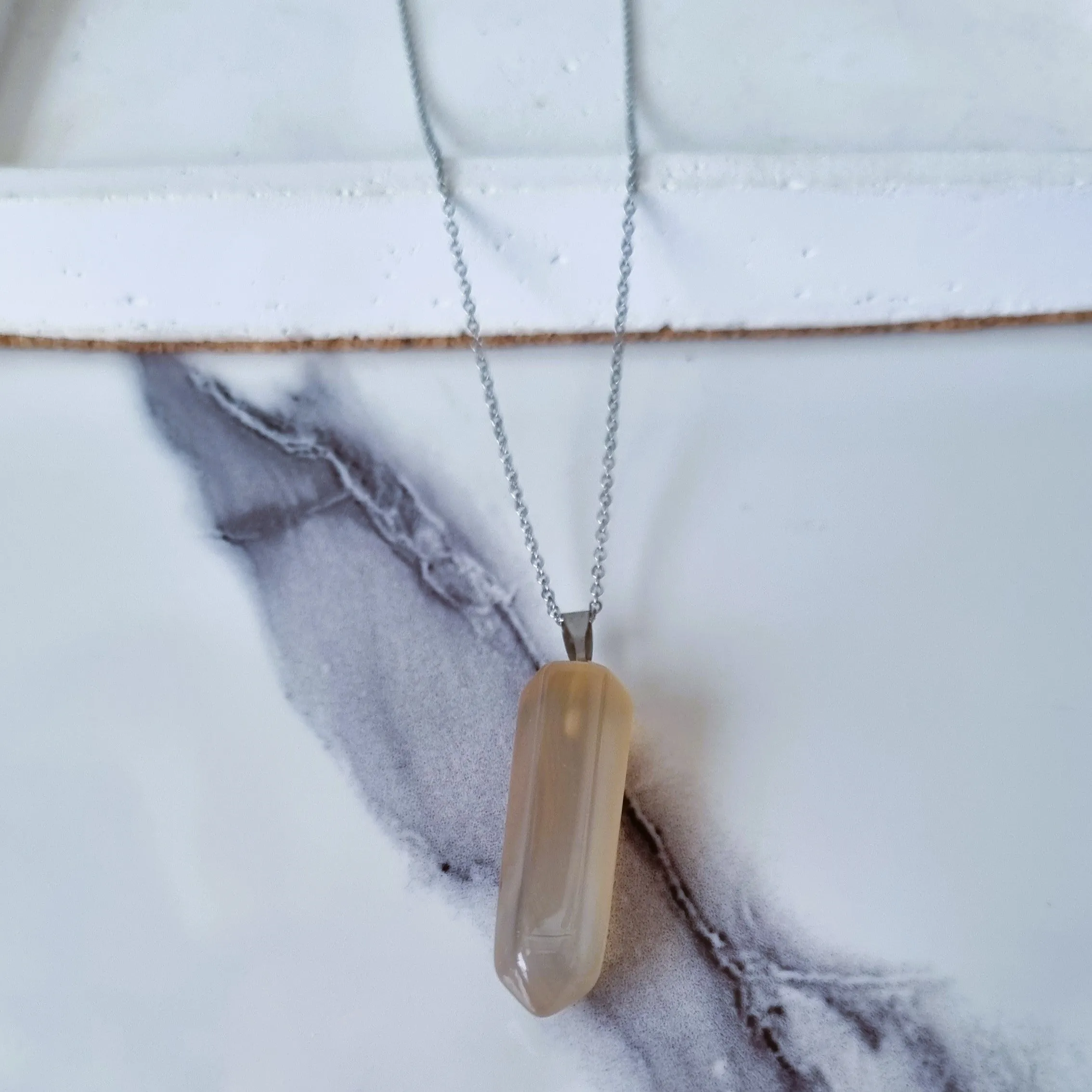 Bullet jade necklace