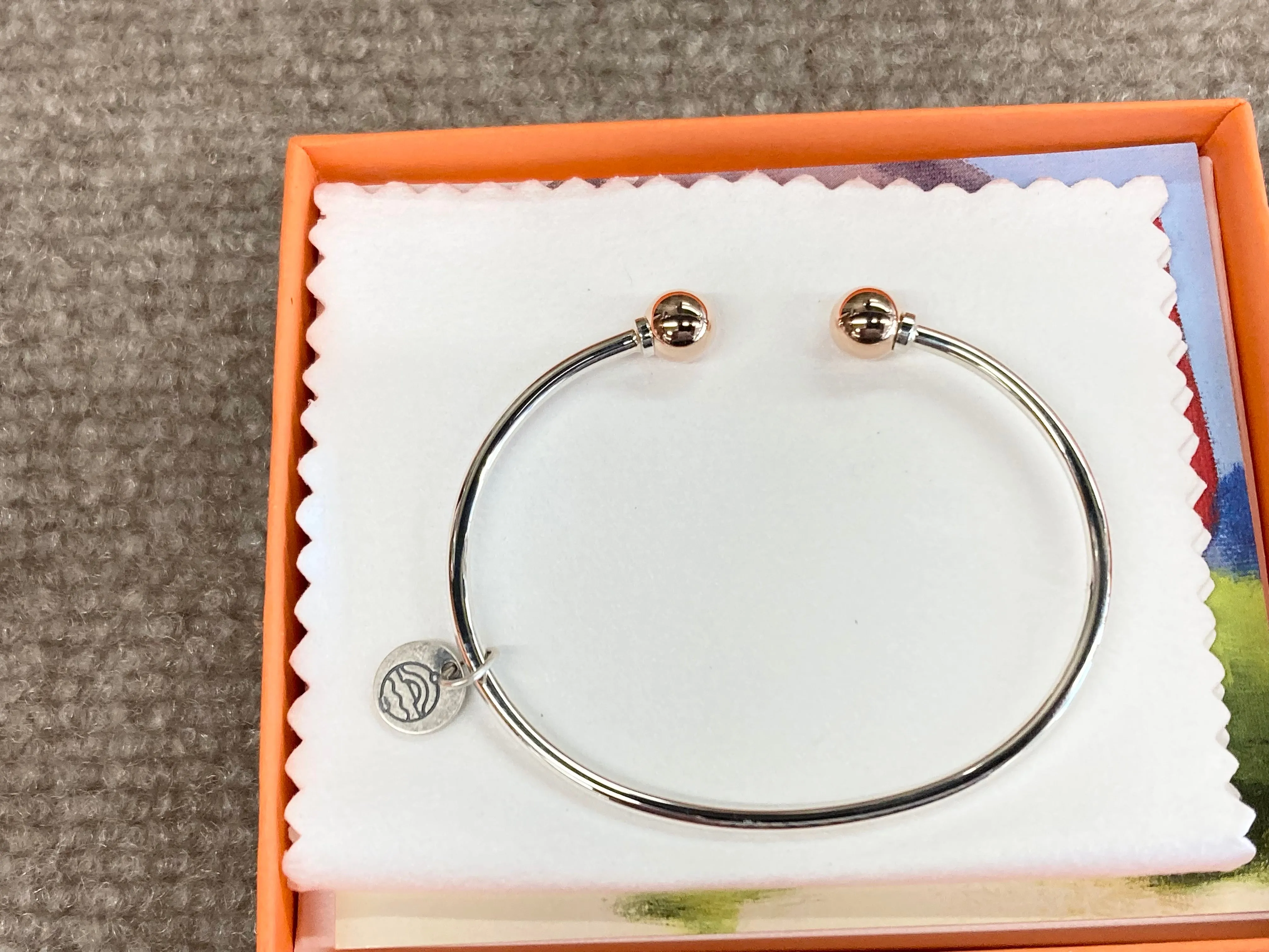 Cape Cod Silver And Rose Gold Cuff Bracelet