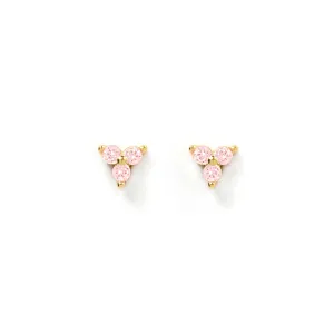 Cassia Stud Earrings - Rose