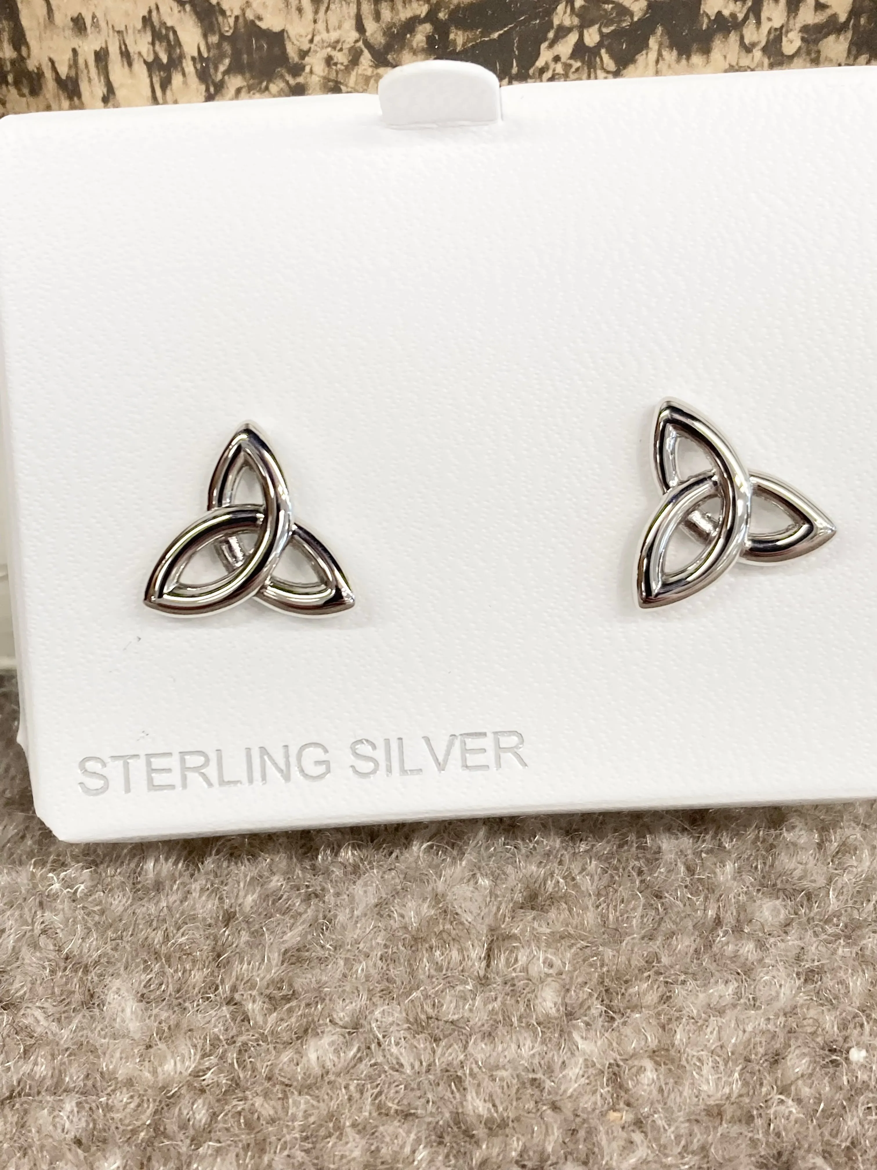 Celtic Infinity Silver Earrings