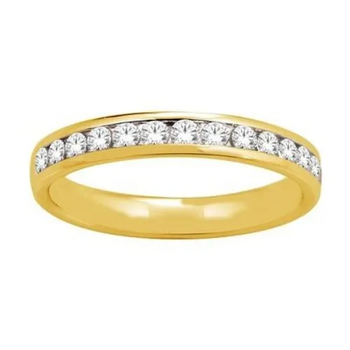 Channel Set Brilliant Cut Band .42ct