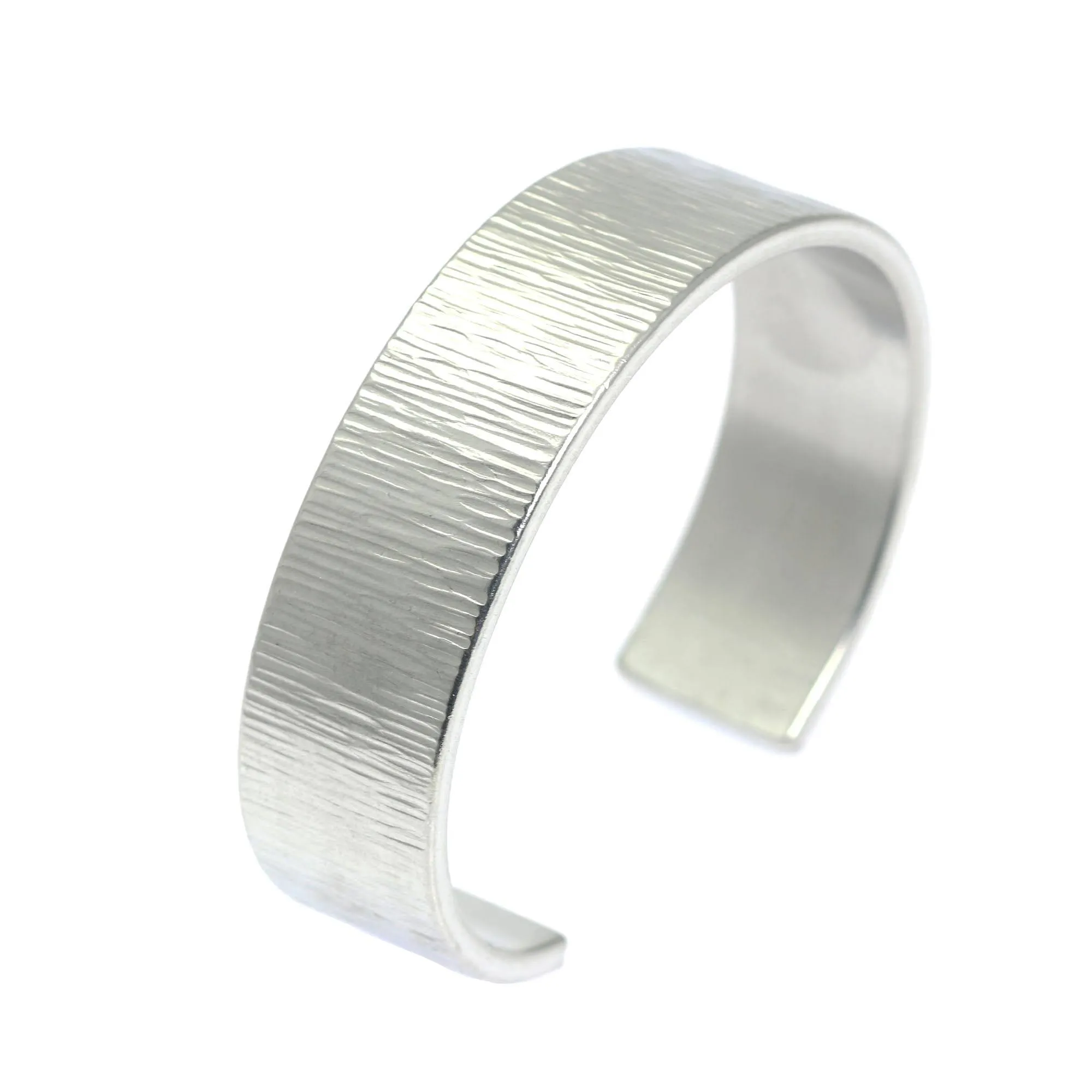 Chased Aluminum Cuff Bracelet