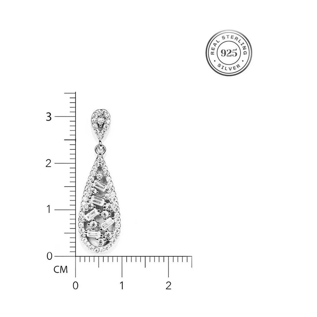 Chhaya Drop 925 Silver Earrings