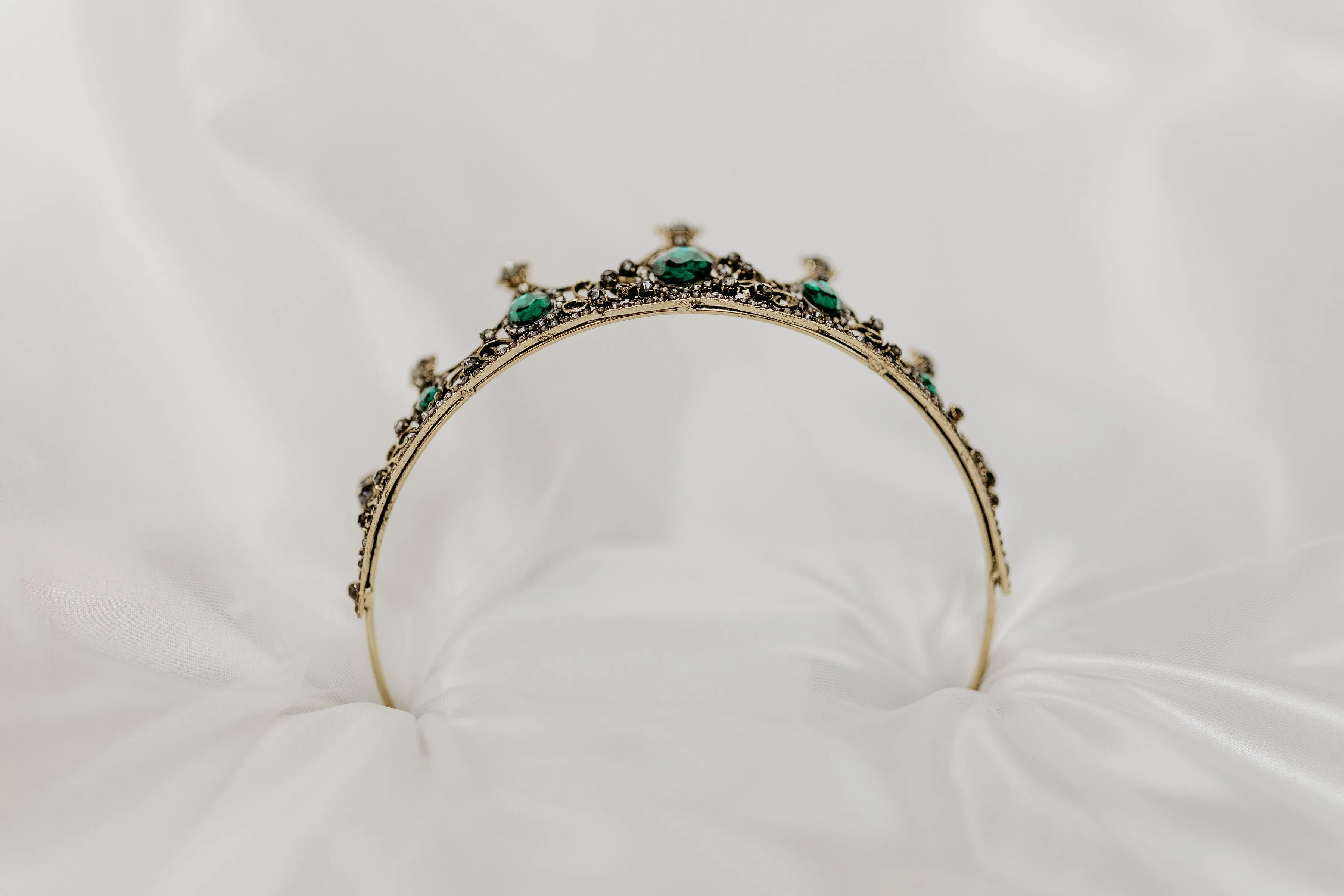 Cindy's Tiara in Green & Gray