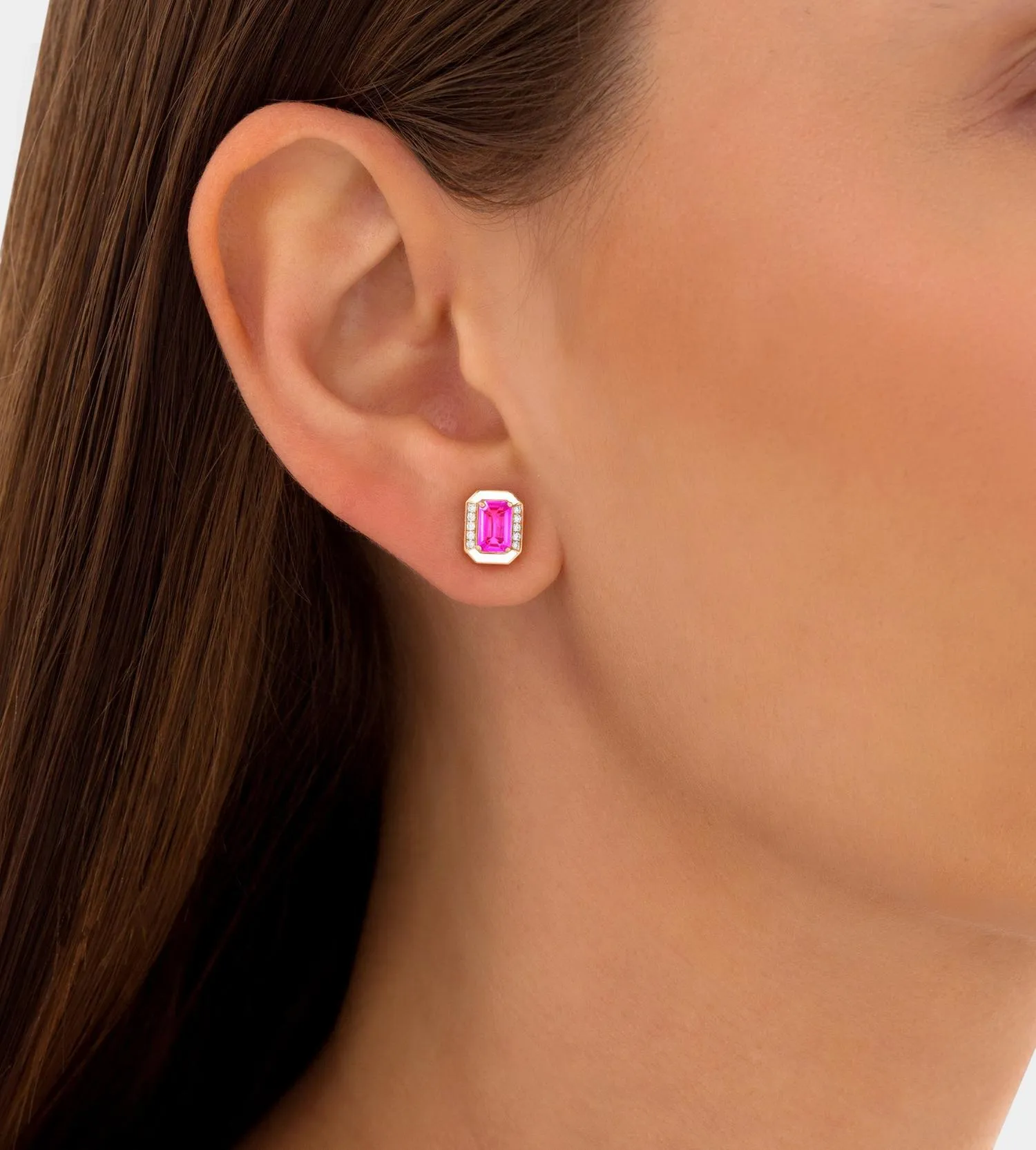 classix pink studs