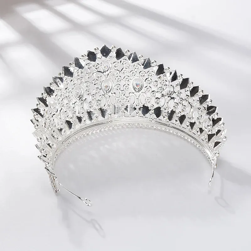 Crystal Zircon Beauty Pageant Tiara Crown Accessory