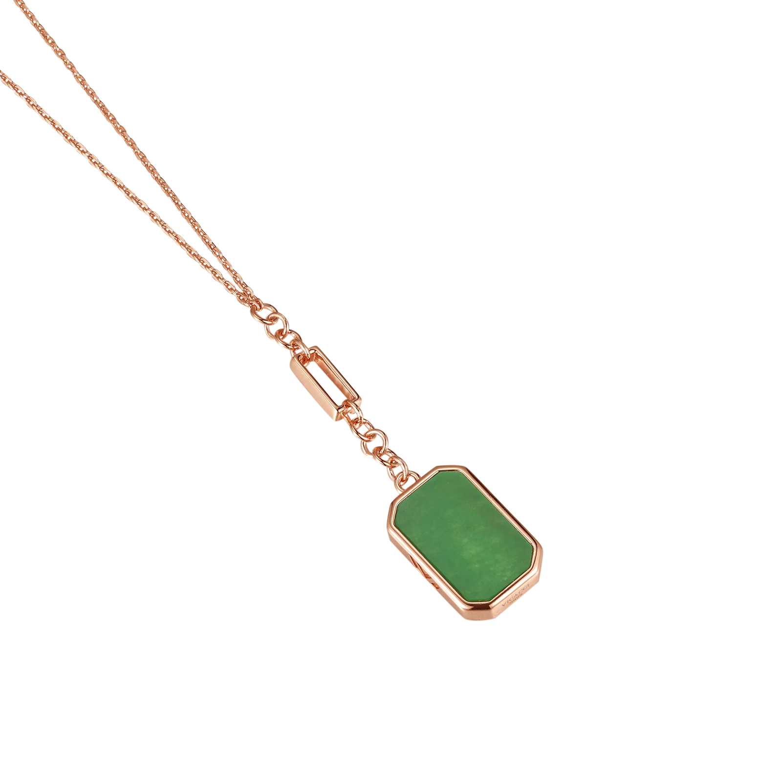 Cube Jade Necklace