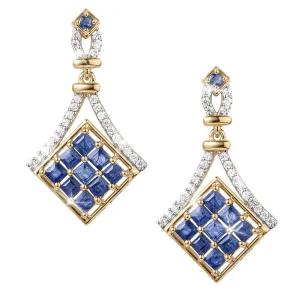 Deco Sapphire Earrings