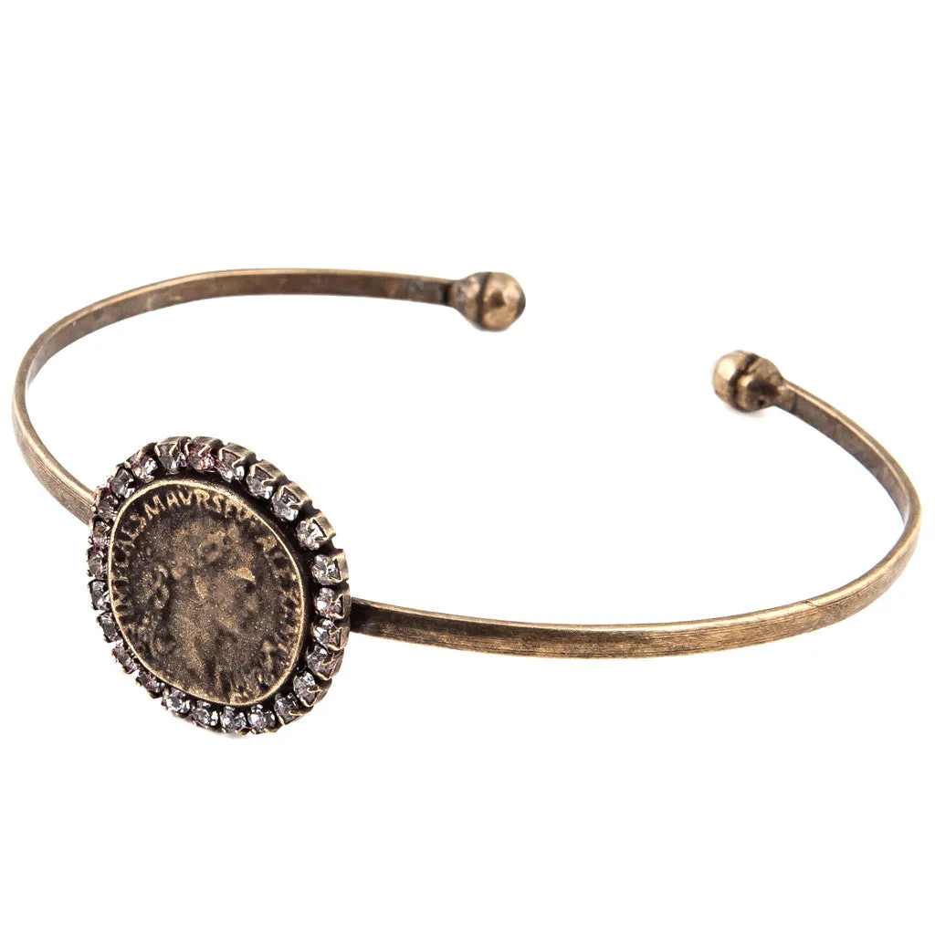 Diamante Ancient Roman Coin Cuff